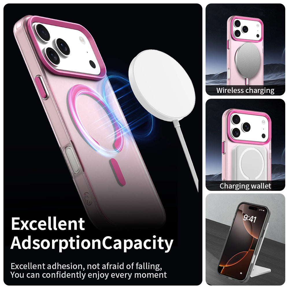 Husa de protectie Techsuit CandyCase MagSafe compatibil cu iPhone 18 Pro Max / iPhone 17 Pro Max, Roz
