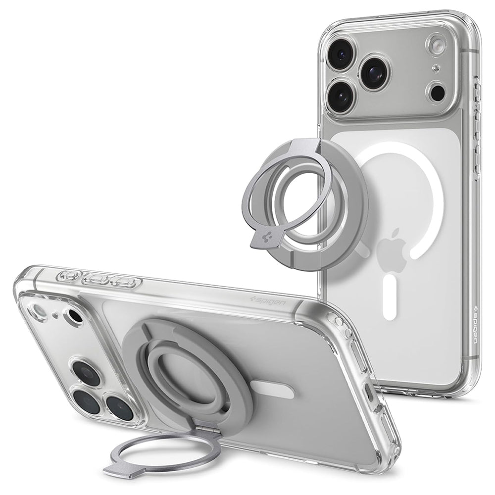 Suport Inel Spigen Dual Pop MagSafe S (AMP11736), Silicon, Gri