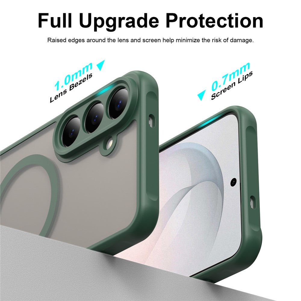 Husa de protectie Techsuit HaloFrost II MagSafe compatibil cu Samsung Galaxy S26 FE, Verde