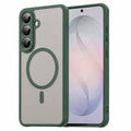 Husa de protectie Techsuit HaloFrost II MagSafe compatibil cu Samsung Galaxy S26 FE, Verde