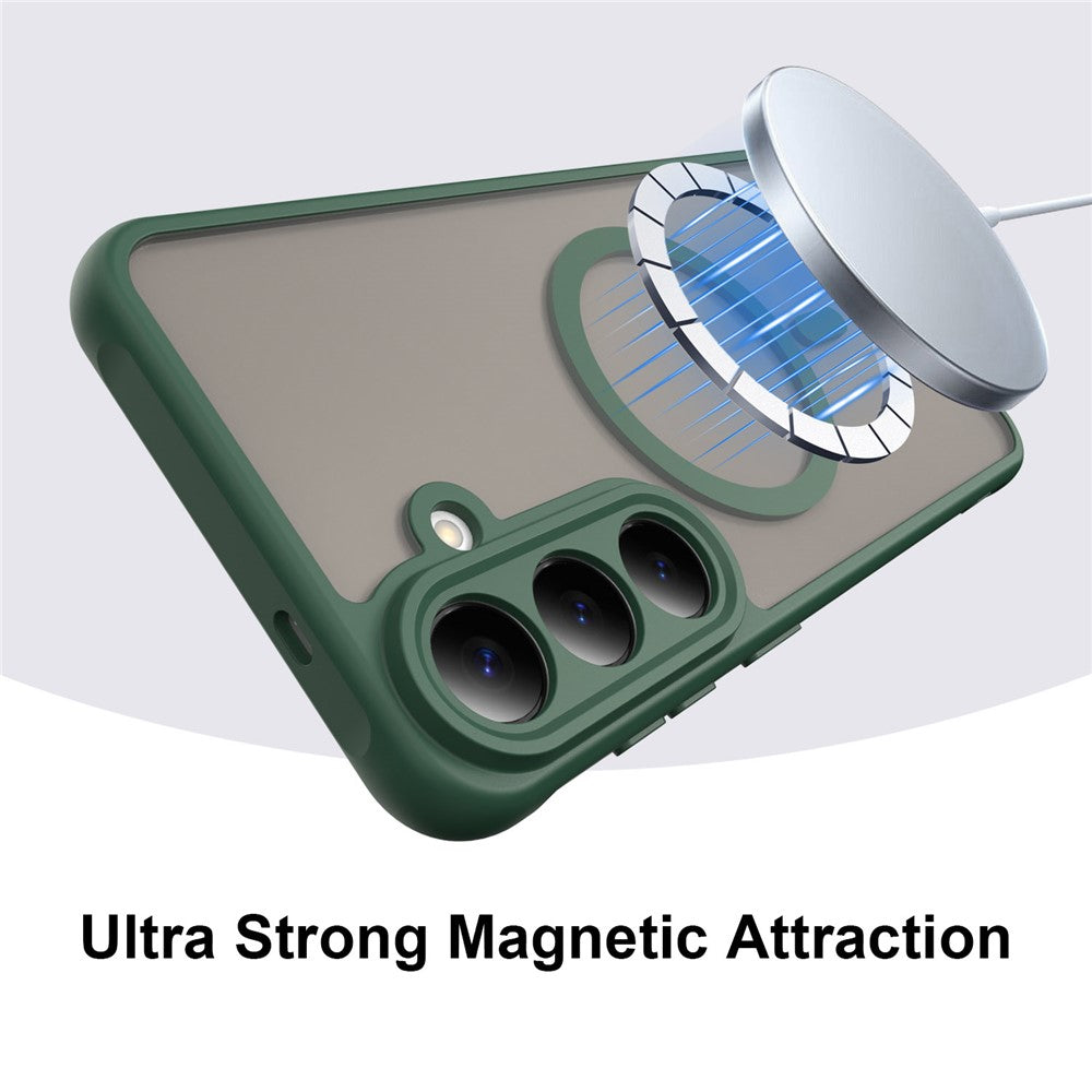 Husa de protectie Techsuit HaloFrost II MagSafe compatibil cu Samsung Galaxy S26 FE, Verde