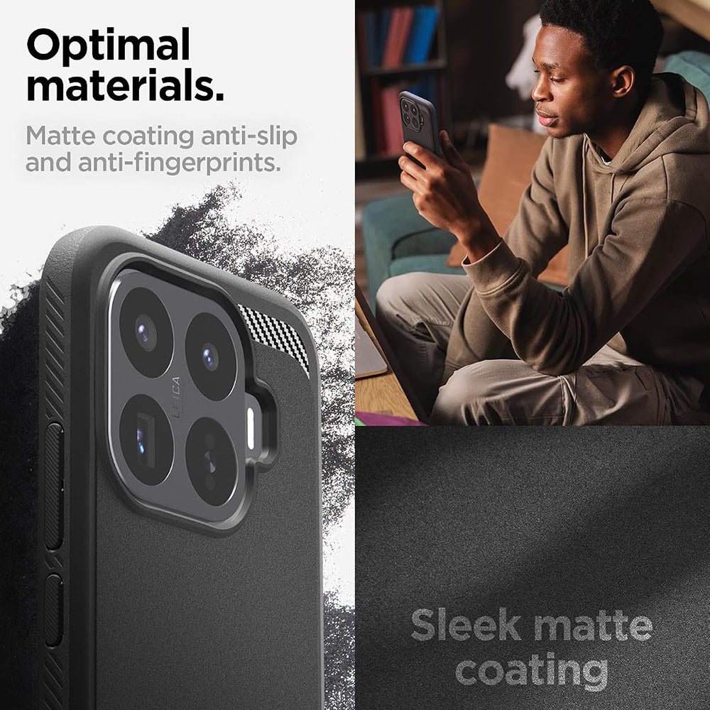 Husa de protectie Spigen Rugged Armor compatibil cu Xiaomi 17T Pro, Negru