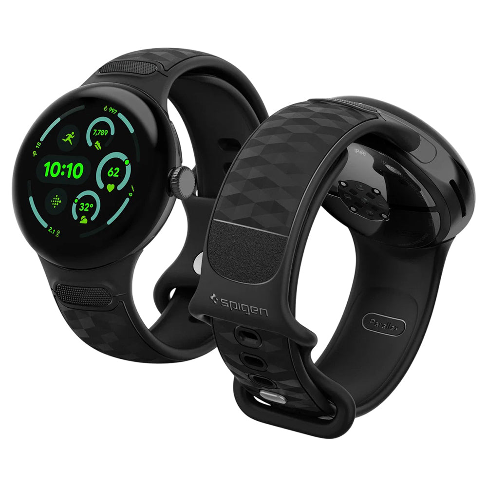 Curea smartwatch Spigen compatibil cu Google Pixel Watch 5 / Watch 4 / Watch 3 45mm, Negru