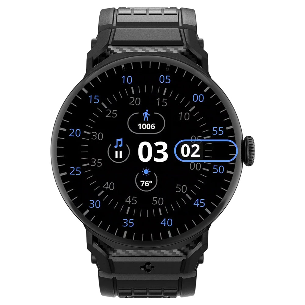 Curea smartwatch Spigen compatibil cu Google Pixel Watch 3 45mm / Watch 4 45mm / Watch 5 45mm, Negru