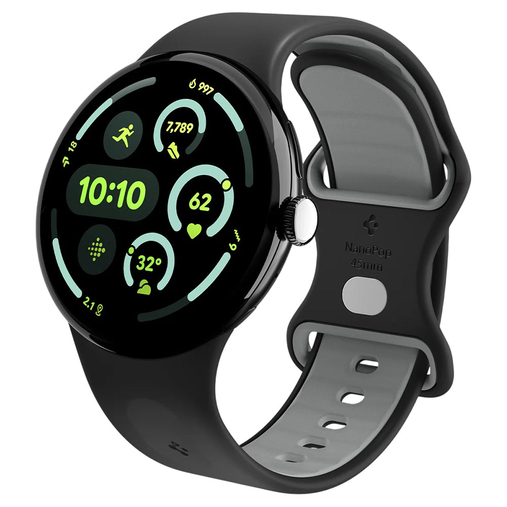 Curea smartwatch Spigen compatibil cu Google Pixel Watch 5 / Watch 4 / Watch 3 45mm, Negru