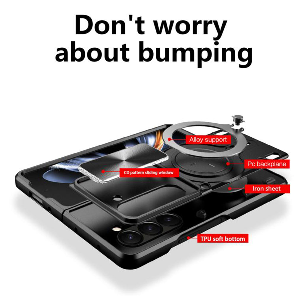 Husa de protectie Techsuit CamGuard Pro compatibil cu Samsung Galaxy Z Fold8, Roșu