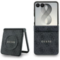 Husa de protectie Guess 4G Leather Classic compatibil cu Samsung Galaxy Z Flip8, Negru