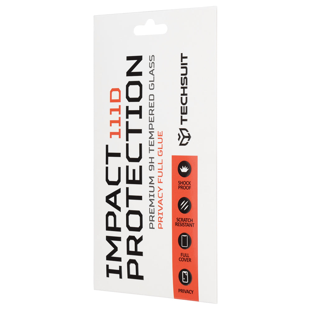 Folie de protectie Techsuit 111D Privacy Full Glue compatibil cu Nothing Phone (4b), Negru