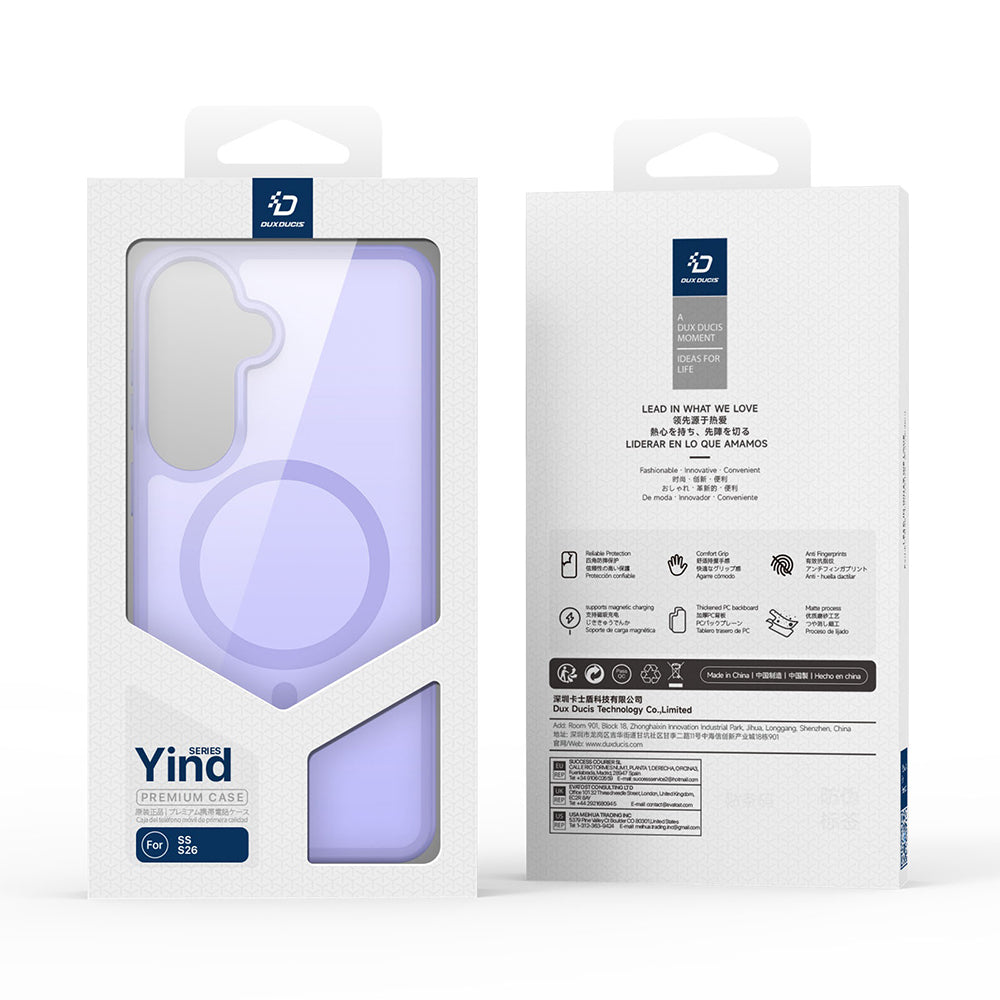 Husa de protectie Dux Ducis Yind MagSafe compatibil cu Samsung Galaxy S26, Albastru