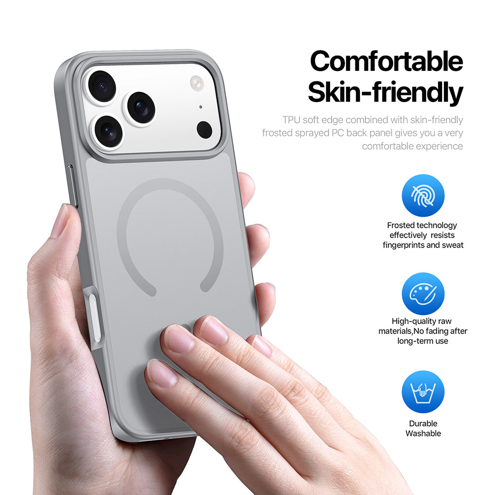 Husa de protectie Dux Ducis Yind MagSafe compatibil cu iPhone 18 Pro / iPhone 17 Pro, Albastru