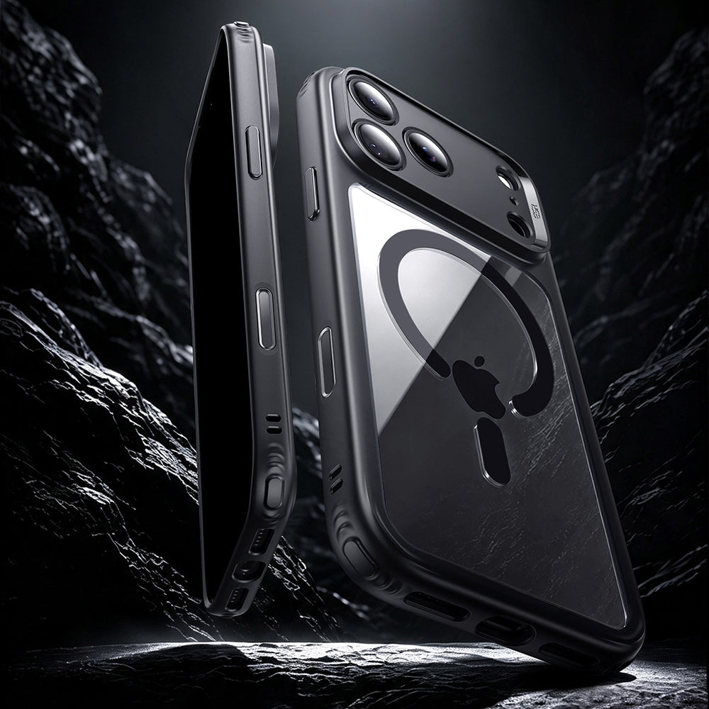 Husa de protectie ESR compatibil cu iPhone 18 Pro, Negru/Transparent