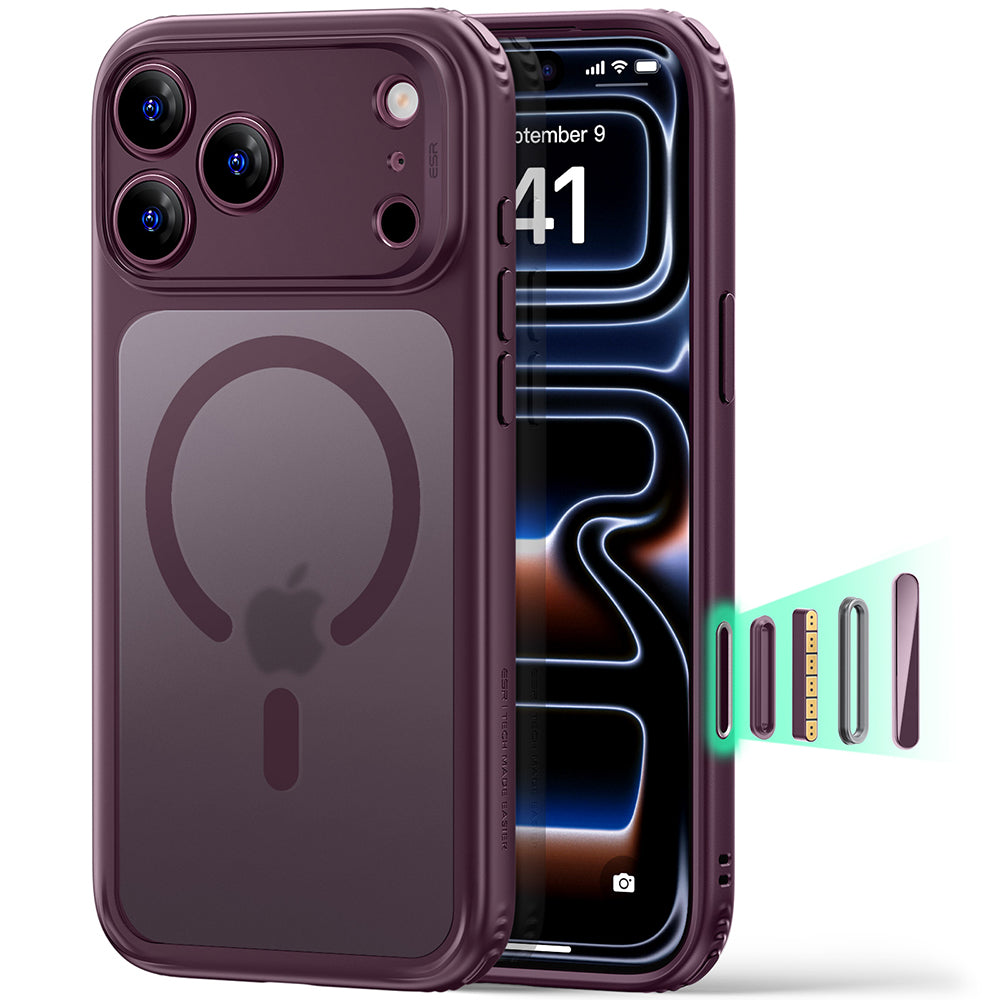 Husa de protectie ESR compatibil cu iPhone 17 Pro Max / iPhone 18 Pro Max, Bordo