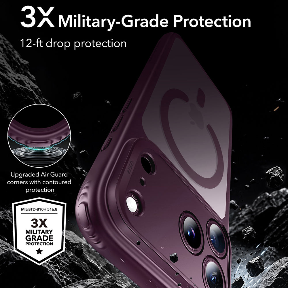 Husa de protectie ESR compatibil cu iPhone 17 Pro Max / iPhone 18 Pro Max, Bordo