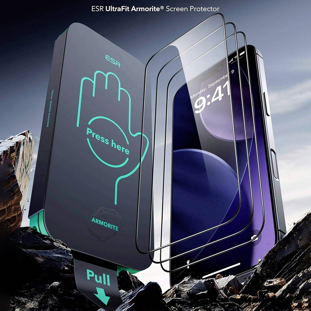 Folie de protectie ESR Armorite compatibil cu iPhone 17 Pro Max / iPhone 18 Pro Max, Negru