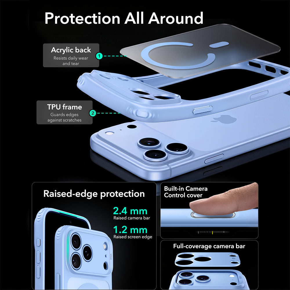 Husa de protectie ESR Classic Hybrid HaloLock compatibil cu iPhone 17 Pro Max / iPhone 18 Pro Max, Roz