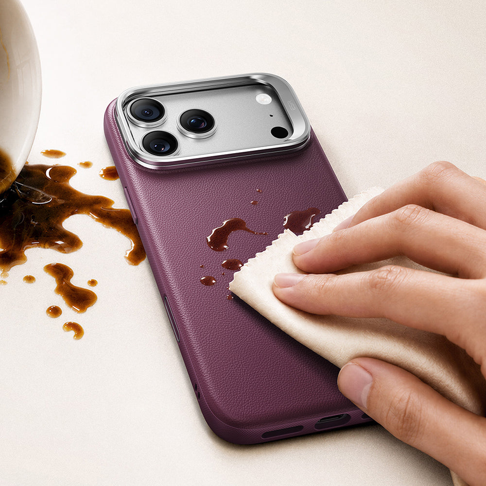 Husa de protectie ESR Atelier Magnetic Kickstand compatibil cu iPhone 17 Pro / iPhone 18 Pro, Bordo