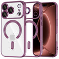 Husa de protectie Techsuit Luxury Crystal MagSafe compatibil cu iPhone 18 Pro Max / iPhone 17 Pro Max, Visiniu