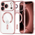Husa de protectie Techsuit Luxury Crystal MagSafe compatibil cu iPhone 18 Pro Max / iPhone 17 Pro Max, Roz
