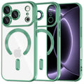 Husa de protectie Techsuit Luxury Crystal MagSafe compatibil cu iPhone 18 Pro / iPhone 17 Pro, Verde deschis