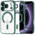Husa de protectie Techsuit Luxury Crystal MagSafe compatibil cu iPhone 18 Pro / iPhone 17 Pro, Verde inchis
