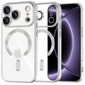 Husa de protectie Techsuit Luxury Crystal MagSafe compatibil cu iPhone 18 Pro / iPhone 17 Pro, Argintiu