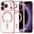 Husa de protectie Techsuit Luxury Crystal MagSafe compatibil cu iPhone 18 Pro / iPhone 17 Pro, Roz