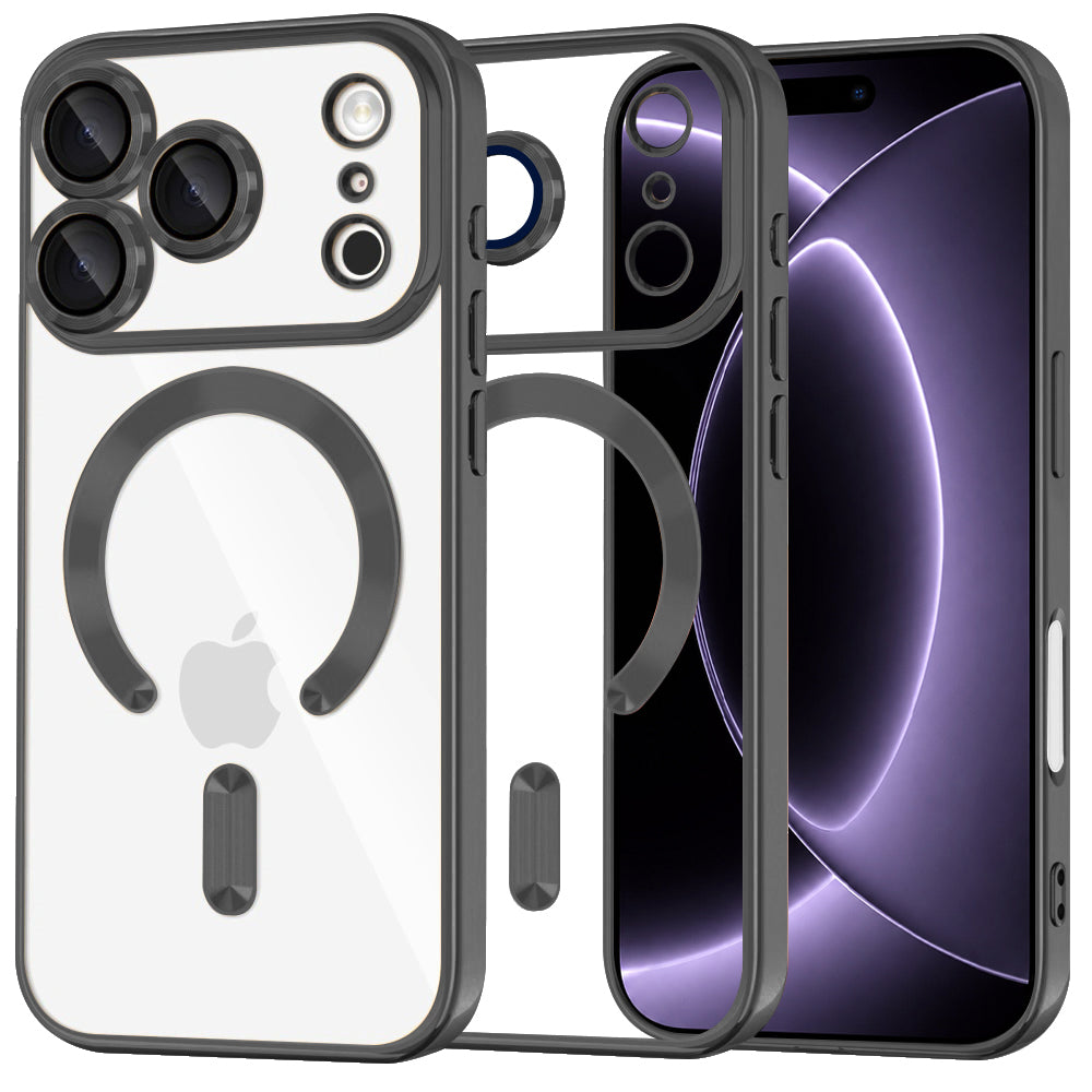 Husa de protectie Techsuit Luxury Crystal MagSafe compatibil cu iPhone 18 Pro / iPhone 17 Pro, Negru