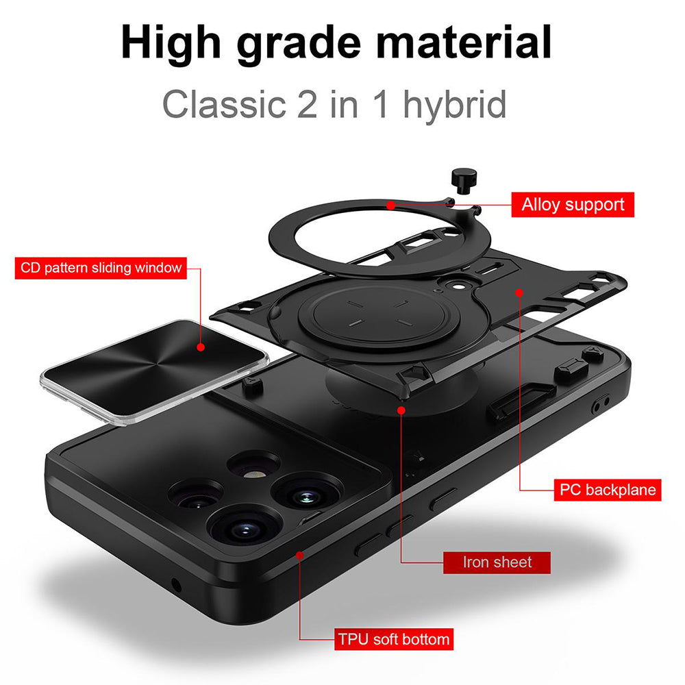 Husa de protectie Techsuit CamGuard Pro compatibil cu Oppo Reno16 F / Reno16 FS, Roz Auriu