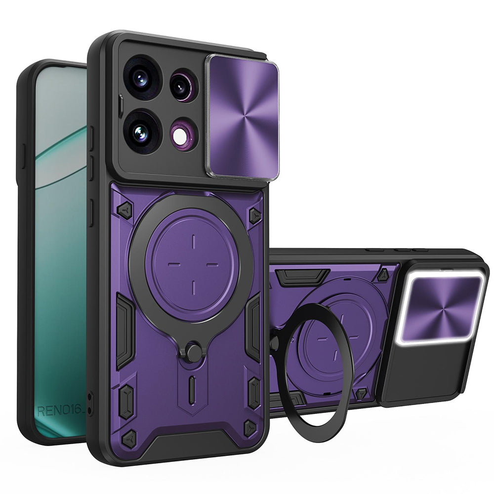 Husa de protectie Techsuit CamGuard Pro compatibil cu Oppo Reno16 F / Reno16 FS, Mov