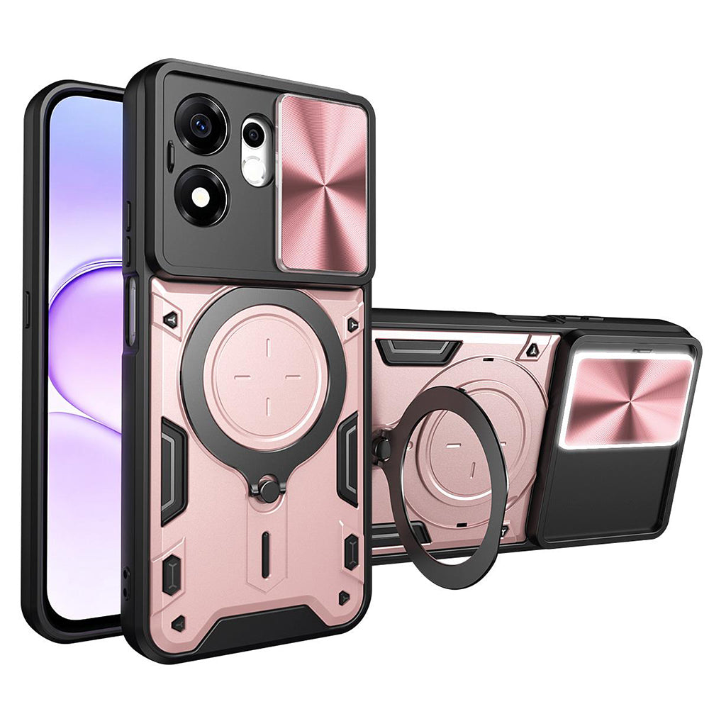 Husa de protectie Techsuit CamGuard Pro compatibil cu Honor 600 Smart, Roz Auriu