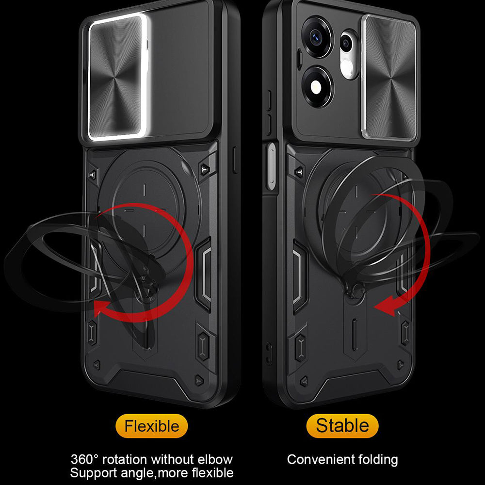 Husa de protectie Techsuit CamGuard Pro compatibil cu Honor 600 Smart, Roz Auriu