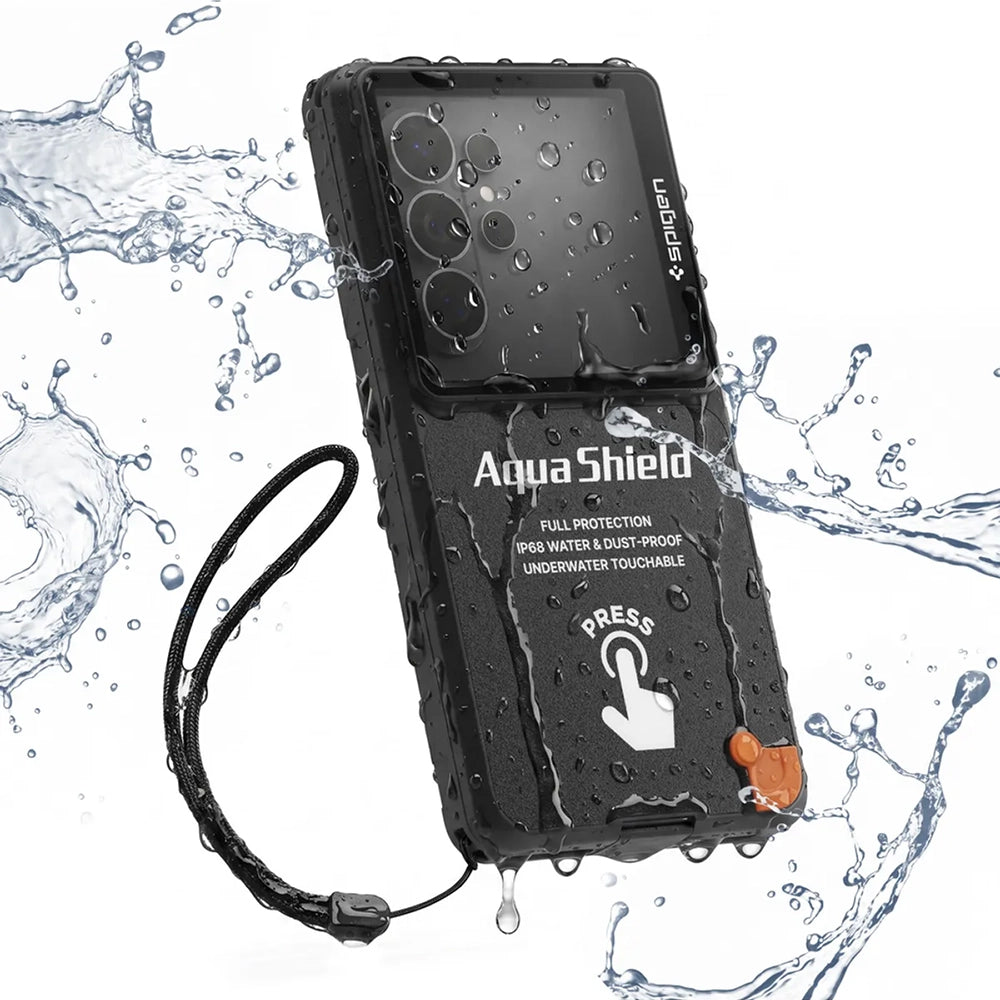 Husa Waterproof Spigen A604 (ACS11675), IP68, Negru