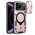 Husa de protectie Techsuit CamGuard Pro compatibil cu iPhone 18 Pro / iPhone 17 Pro, Roz Auriu