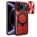 Husa de protectie Techsuit CamGuard Pro compatibil cu iPhone 18 Pro / iPhone 17 Pro, Roșu