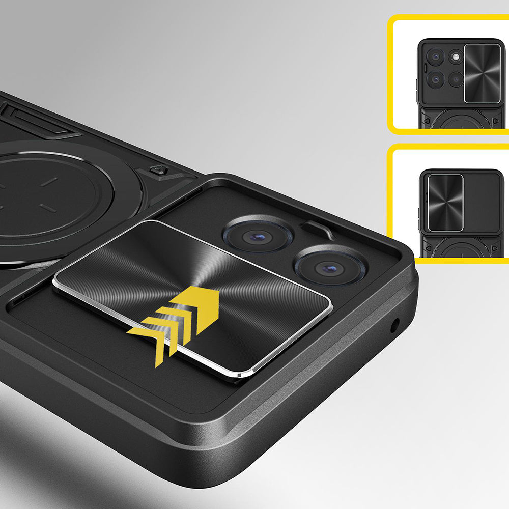 Husa de protectie Techsuit CamGuard Pro compatibil cu Oppo Reno16 / Reno16 Pro, Roz Auriu