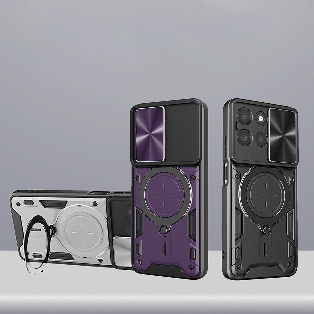 Husa de protectie Techsuit CamGuard Pro compatibil cu Oppo Reno16 / Reno16 Pro, Roz Auriu