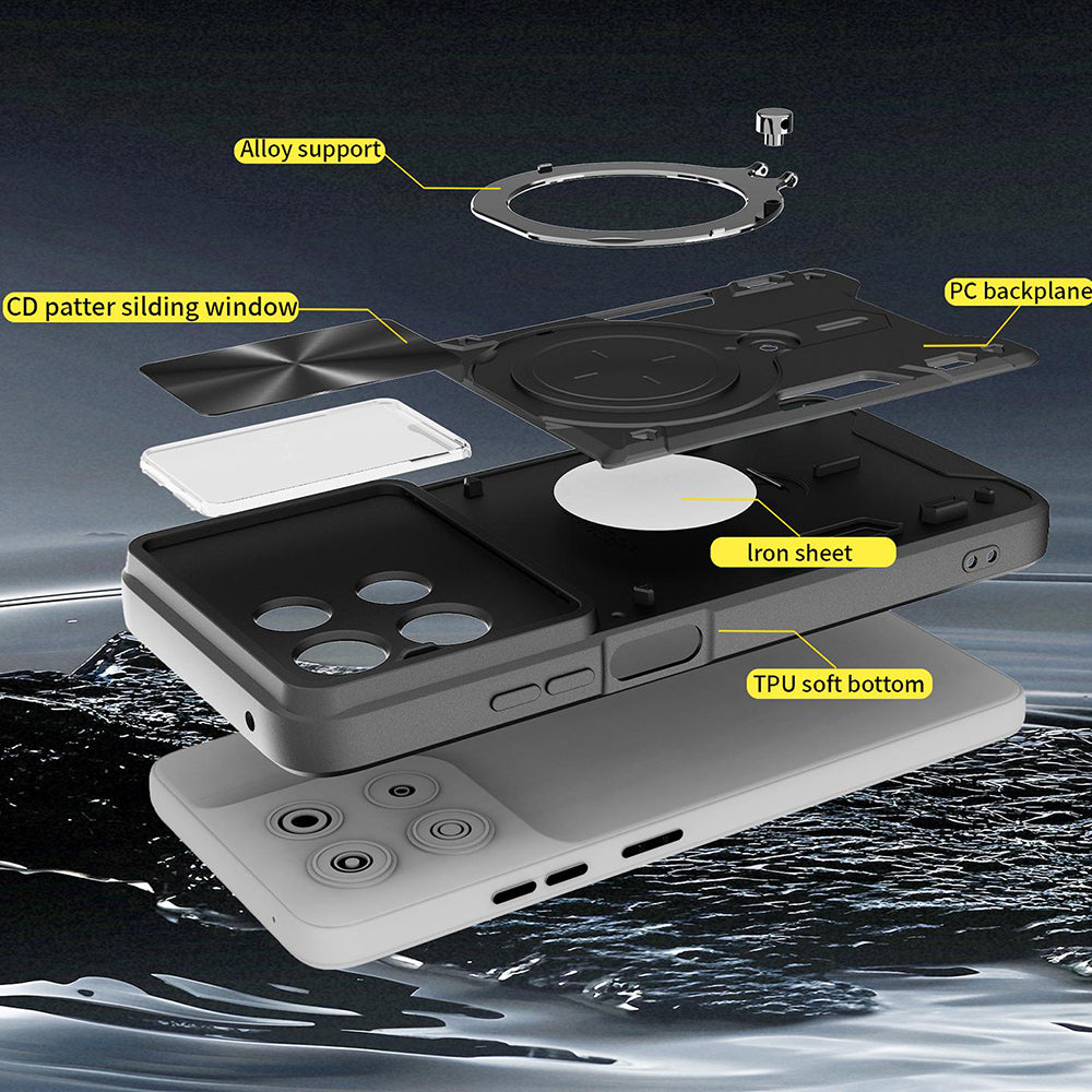Husa de protectie Techsuit CamGuard Pro compatibil cu Oppo Reno16 / Reno16 Pro, Roz Auriu
