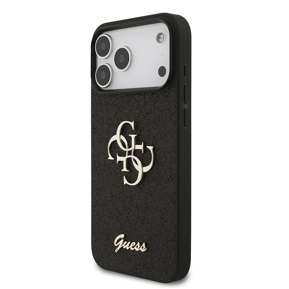 Husa de protectie Guess Glitter Series compatibil cu iPhone 18 Pro, Negru