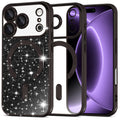 Husa de protectie Techsuit Luxury Glitter MagSafe compatibil cu iPhone 18 Pro / iPhone 17 Pro, Negru