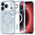 Husa de protectie Techsuit Luxury Glitter MagSafe compatibil cu iPhone 18 Pro Max / iPhone 17 Pro Max, Albastru
