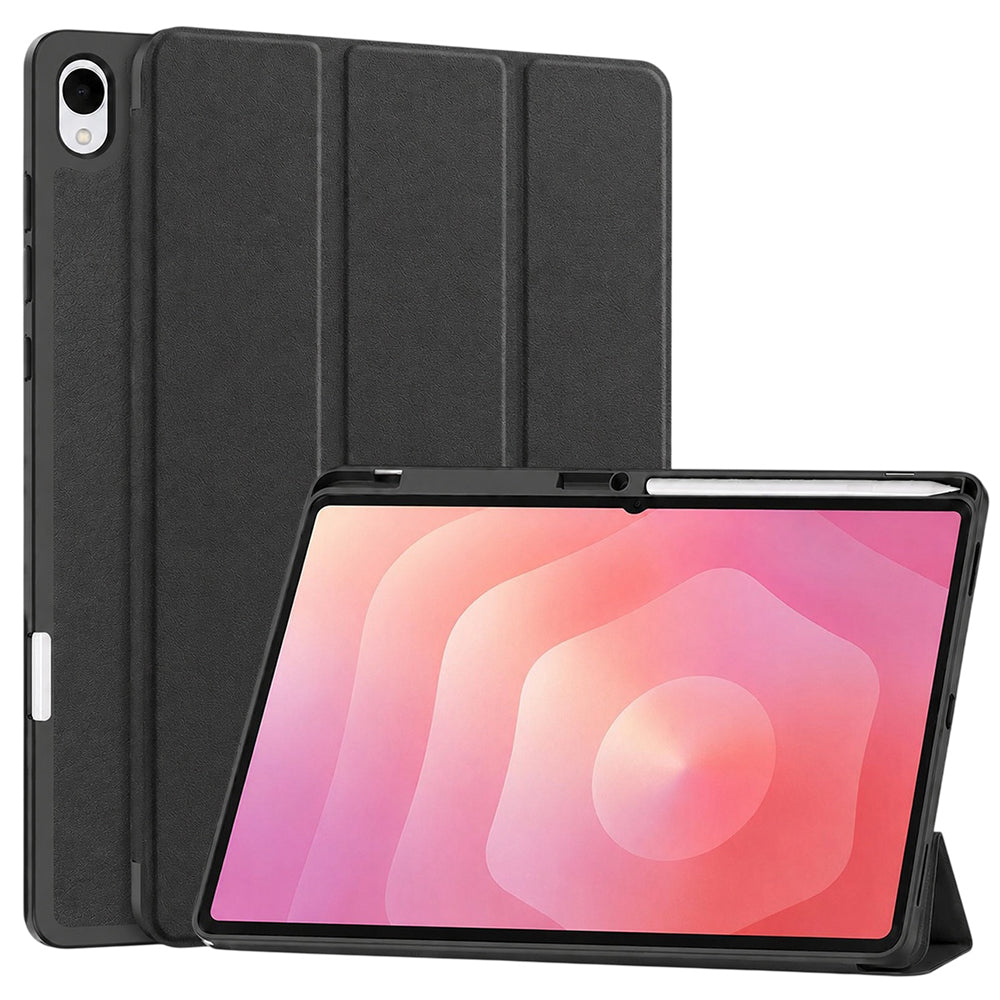 Husa de protectie tableta Techsuit Flex Trifold compatibil cu Samsung Galaxy Tab S12 Plus, Negru