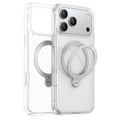 Husa de protectie Torras Ostand Spin Series compatibil cu iPhone 17 Pro / iPhone 18 Pro, Transparent