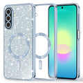 Husa de protectie Techsuit Luxury Glitter MagSafe compatibil cu Samsung Galaxy A27 5G, Albastru