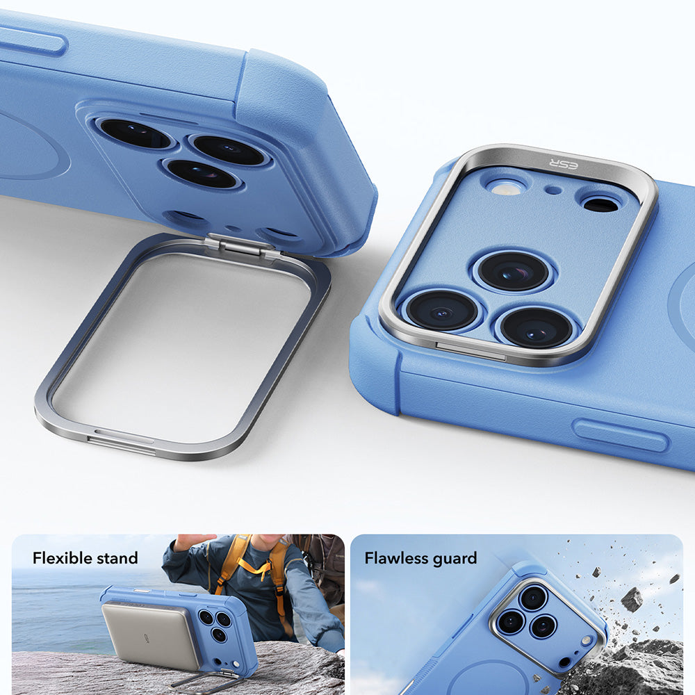 Husa de protectie ESR Cyber Armor compatibil cu iPhone 17 Pro / iPhone 18 Pro, Albastru