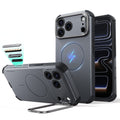 Husa de protectie ESR Cyber Armor compatibil cu iPhone 18 Pro Max / iPhone 17 Pro Max, Gri
