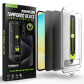 Folie de protectie Techsuit TitanGlass CrystalHD compatibil cu Samsung Galaxy S24 FE / A56 5G, Privacy
