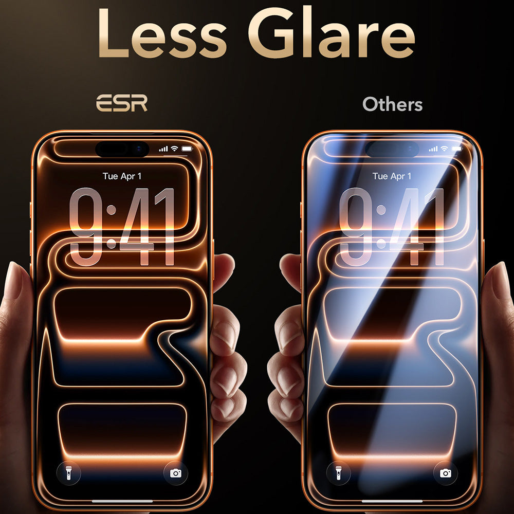 Folie de protectie ESR Armorite Pro UltraFit compatibil cu iPhone 17 Pro / iPhone 18 Pro, Negru