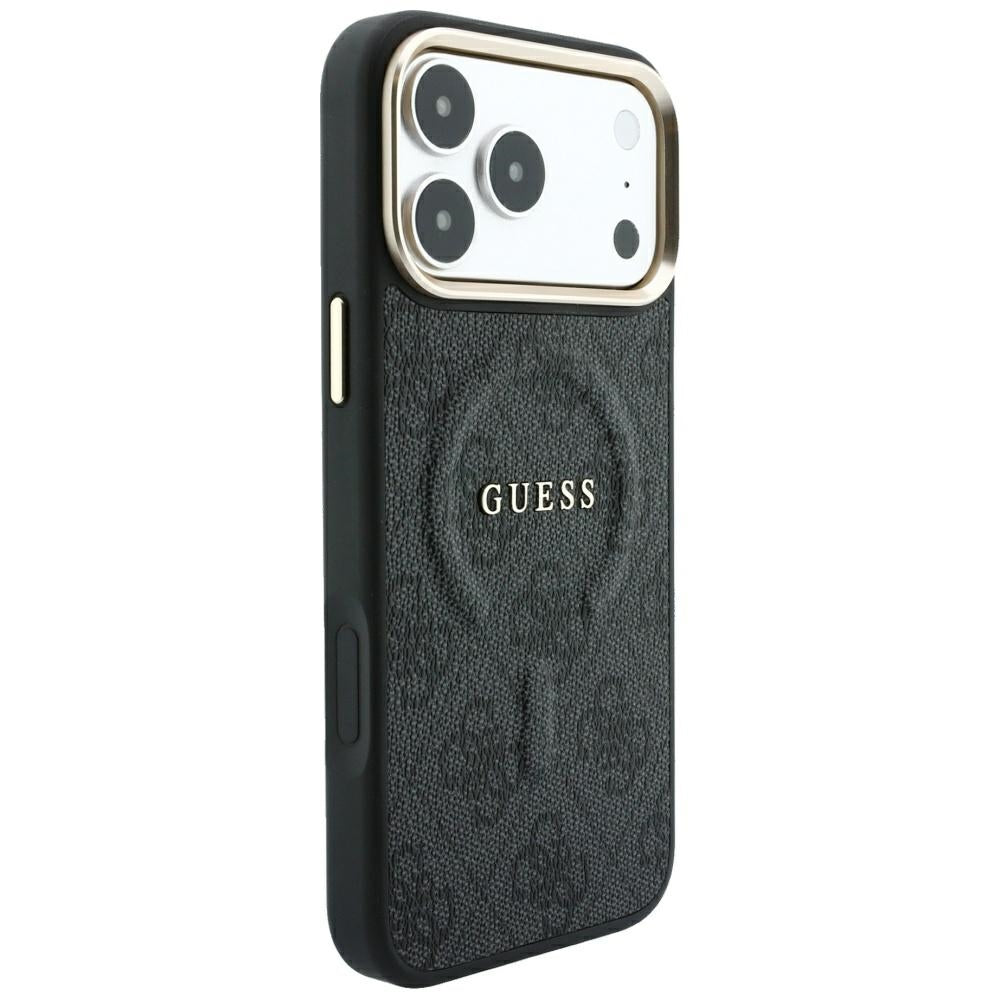 Husa de protectie Guess 4G Embossed Classic compatibil cu iPhone 18 Pro / iPhone 17 Pro, Negru