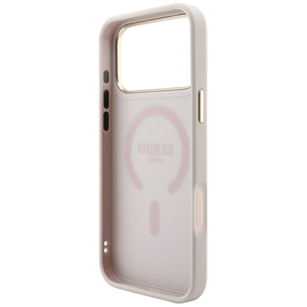 Husa de protectie Guess 4G Embossed Classic compatibil cu iPhone 18 Pro / iPhone 17 Pro, Roz