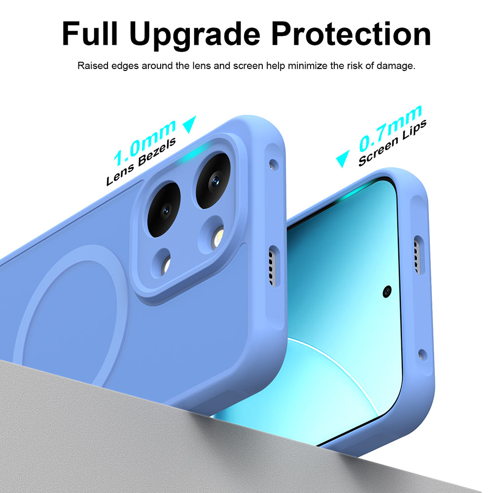 Husa de protectie Techsuit HaloFrost II MagSafe compatibil cu Xiaomi Redmi 17 4G / Redmi 17 5G, Albastru